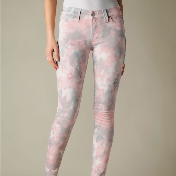 True Religion Halle Tie Dye Skinny Jeans Size 23 - Picture 1 of 3